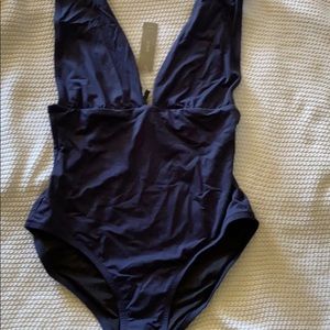 J Crew navy swimsuit